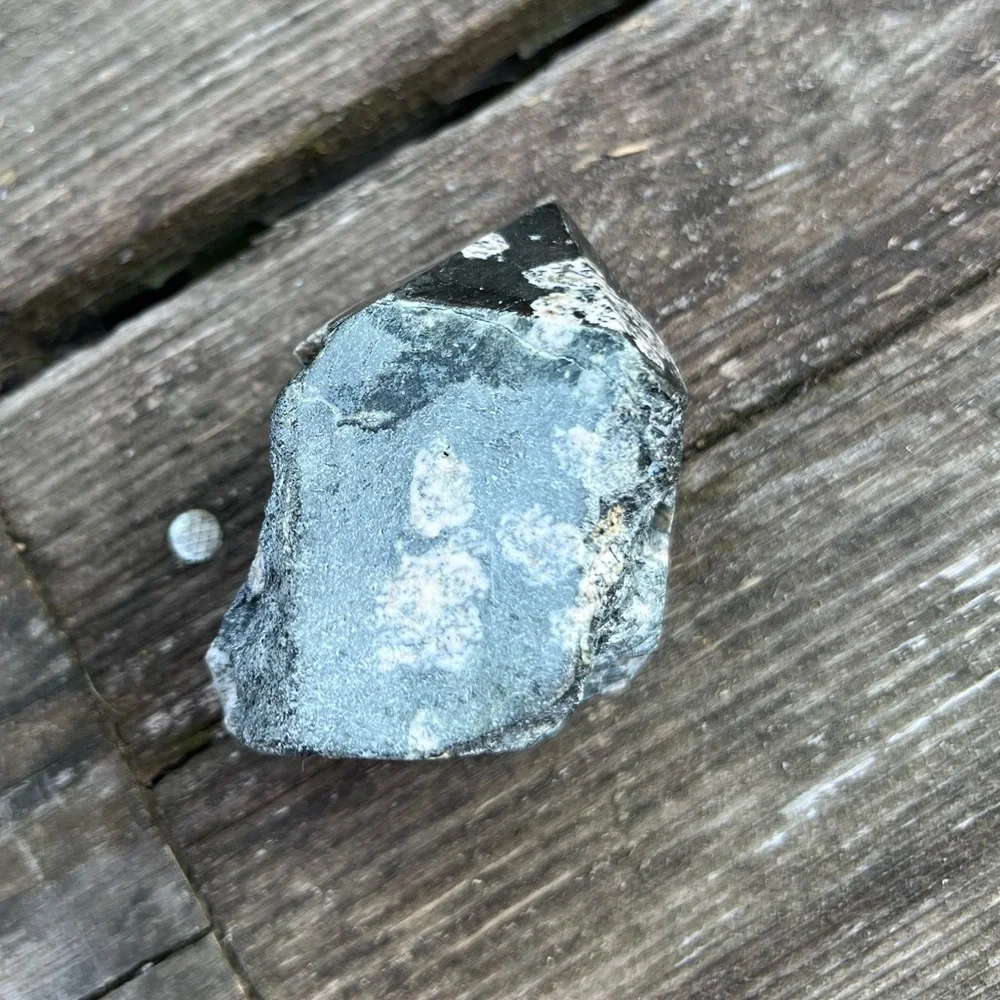 Snowflake Obsidian Crystal Pointed Tower - Picture 5 of 11